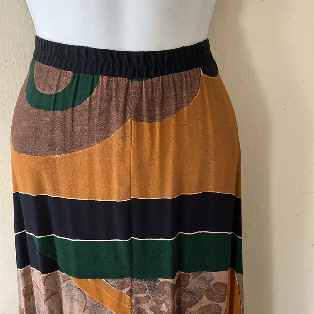 Carole Little Print Skirt Sz L - Picture 2 of 5